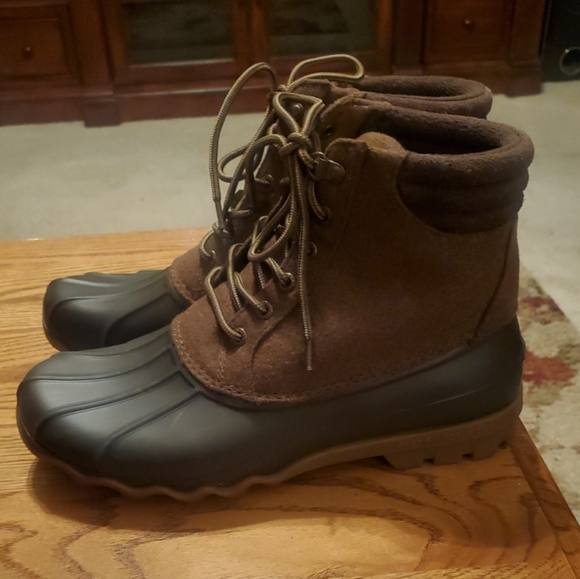 Sperry Other - NWT Sperry Men's Top-Sider Avenue Duck Boot Wool STS18432 Brown Sz 8.5